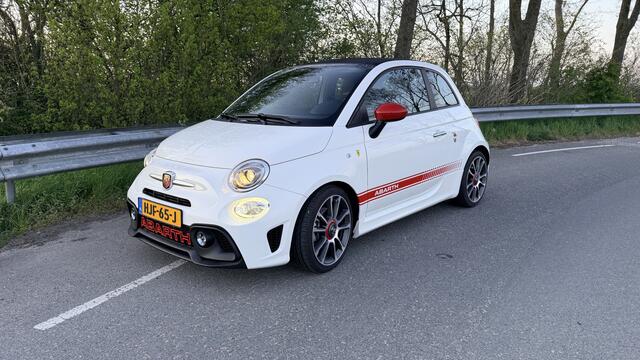 Abarth 595 595c MTA Turismo Pista 1.4 T-Jet Abarth MTA Turismo 165 pk Classico Pista F1 Unieke Abarth 595 MTA Cabriolet Leder bruin 17" Classic Abarth look