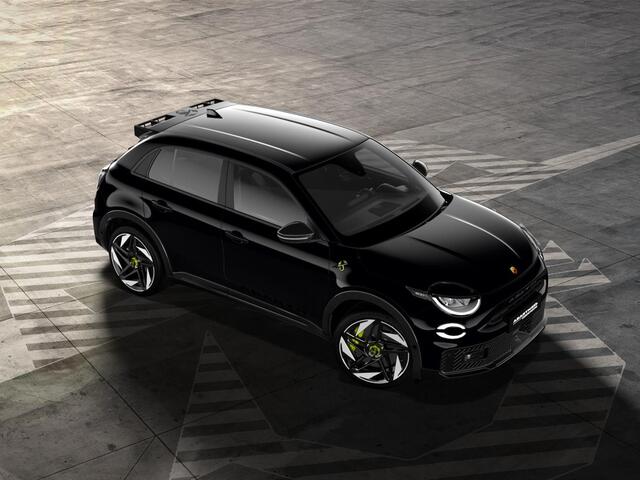 Abarth 600e Competizione 54 kWh | Clima | Adapt. Cruise | Alcantara | Camera | Apple Carplay | Elektr. A-Klep | BSM | Keyless| 20" | Sperdifferentieel | Winter Pack