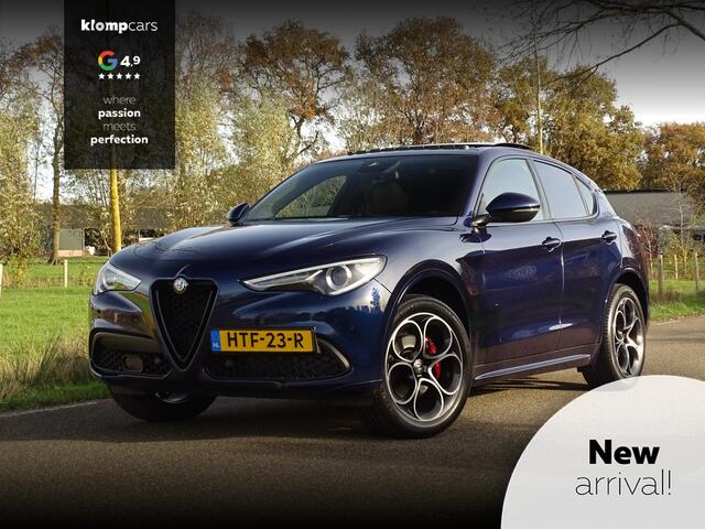 Alfa Romeo Stelvio 2.0 T AWD 310PK Veloce | Carplay | Customized | Schuifdak | Cognac Leer | Squadra