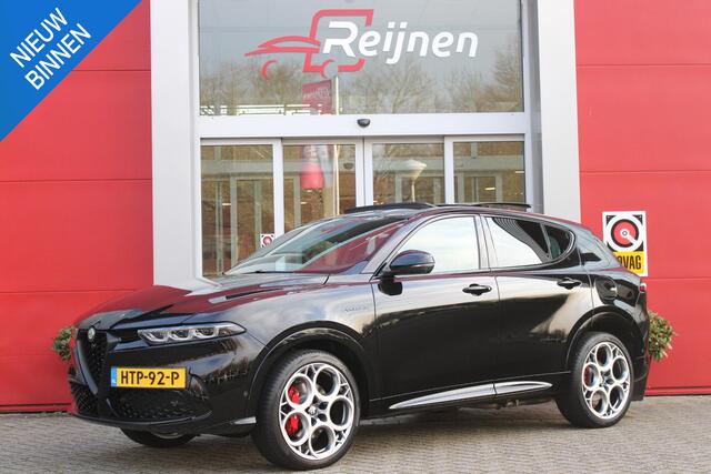 Alfa Romeo Tonale 1.3T PHEV 280PK VELOCE Q4 | PANORAMISCH SCHUIF / KANTELDAK | LEDEREN BEKLEDING | VOORSTOELEN / STUUR VERWARMD | VOORSTOELEN GEVENTILEERD | VOORSTOELEN ELEKTRISCH VERSTELBAAR | DRAADLOOS APPLE CARPLAY / ANDROID AUTO | 360° CAMERA | AUTOMATISCH DIMMENDE BUI