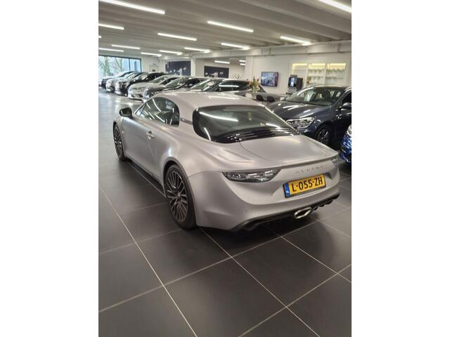 Alpine A110 1.8 Turbo 300PK Légende GT | 070/300 | Mercury Silver Mat | Focal | Leer | Camera | Carplay | 18" Grand Prix diamond-cut velgen