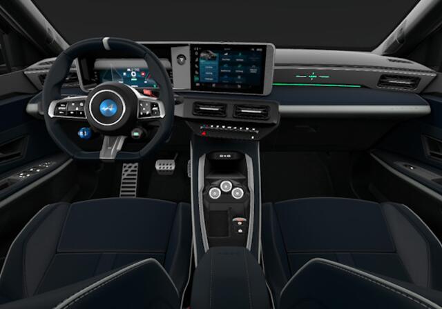 Alpine A290 GTS 52 kWh Pack Driving / Brembo monobloc remklauwen Bleu Alpine / Nappa Leer / Devialet audio.