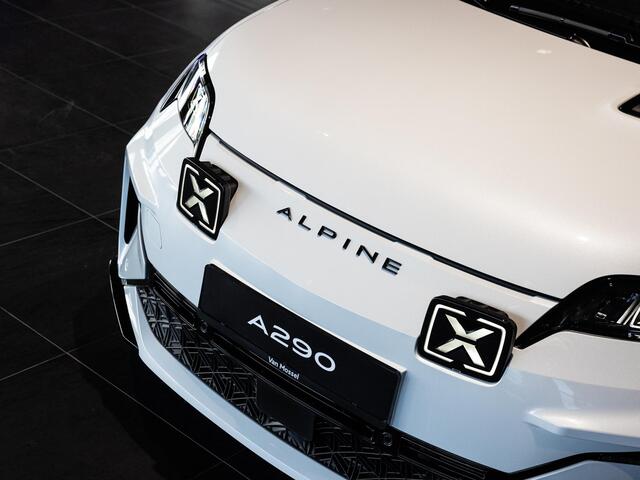 Alpine A290 GT Performance 52 kWh TE BESTELLEN | 220PK | TWO-TONE BLANC NIVAL/DAK NOIR | DEVIALET SOUND | ADAPTIEVE CRUISECONTROL | CARPLAY |