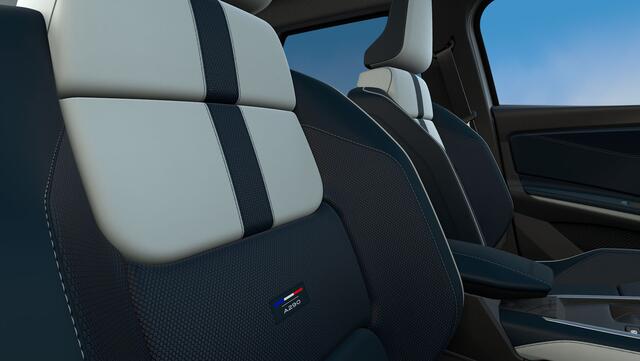 Alpine A290 GT Premium 52 kWh Lichtmetalen Velgen 19" Snowflake Diamantee / Remklauwen rood Daklijst Hypersatin | Franse vlag op C-stijl