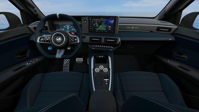 Alpine A290 GT 52 kWh Signature Rouge | Two-tone blanc nival/ dak noir | Draadloze oplader voor mobiele telefoon met MAGSAFE technology |