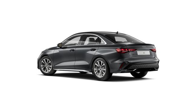 Audi A3 Limousine 30 TFSI 116 S tronic S edition Automaat | S line-interieur met sportstoelen en zwarte stoffen-kunstlederen bekleding | Audi soundsystem | Infotainmentpakket Connectivity | Ledkoplampen, ledachterlichten, dynamische knipperlichten achter | Assist