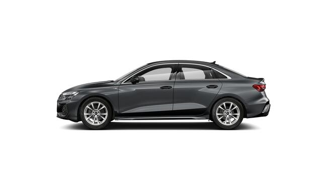 Audi A3 Limousine 30 TFSI 116 S tronic S edition Automaat | S line-interieur met sportstoelen en zwarte stoffen-kunstlederen bekleding | Audi soundsystem | Infotainmentpakket Connectivity | Ledkoplampen, ledachterlichten, dynamische knipperlichten achter | Assist