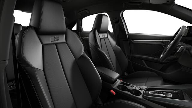 Audi A3 Limousine 30 TFSI 116 S tronic S edition Automaat | S line-interieur met sportstoelen en zwarte stoffen-kunstlederen bekleding | Audi soundsystem | Infotainmentpakket Connectivity | Ledkoplampen, ledachterlichten, dynamische knipperlichten achter | Assist