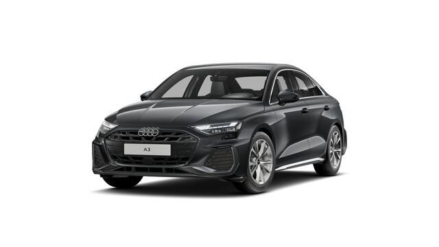 Audi A3 Limousine 30 TFSI 116 S tronic S edition Automaat | S line-interieur met sportstoelen en zwarte stoffen-kunstlederen bekleding | Audi soundsystem | Infotainmentpakket Connectivity | Ledkoplampen, ledachterlichten, dynamische knipperlichten achter | Assist