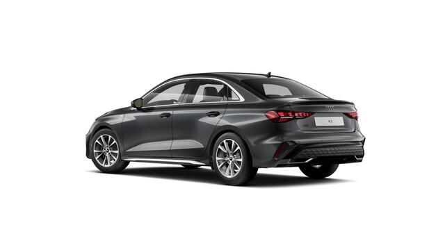 Audi A3 Limousine 30 TFSI 116 S tronic S edition Automaat | S line-interieur met sportstoelen en zwarte stoffen-kunstlederen bekleding | Audi soundsystem | Infotainmentpakket Connectivity | Ledkoplampen, ledachterlichten, dynamische knipperlichten achter | Assist