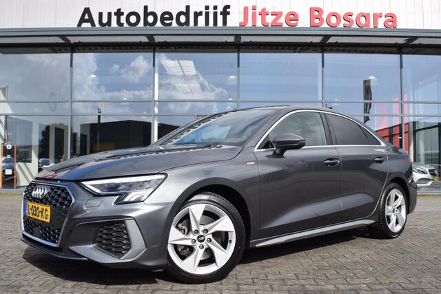 Audi A3 Limousine 35 TFSi Automaat S-Line LED | Carplay | Zwart Leder | 2x S-Line | B&O | Keyless | Sportstoelen