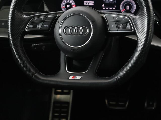 Audi A3 35 TFSI S edition | Carplay | Navigatie | Sportstoelen | Half leder | Full LED | Camera | Virtual Cockpit | 19'' | Climate control | Bluetooth | Cruise control | S Line