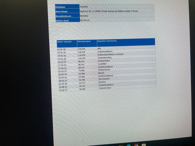 Audi A3 Limousine BWJ 30 TFSI Advanced edition KOMT BINNEN!