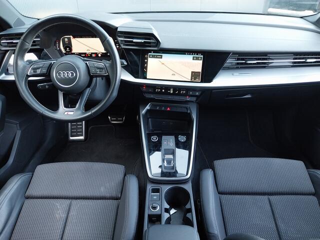 Audi A3 Limousine 30 TFSI S LINE 1e EIGENAAR VIRTUAL COCKPIT 18 INCH ECC CRUISE NAVI LED HALF LEER