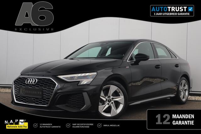Audi A3 Limousine 30 TFSI S Line Sport edition Automaat Virtual Cockpit LED Matrix S Sportstoelen Half Leder Navigatie Clima Cruise Lane Assist Parkeersensor