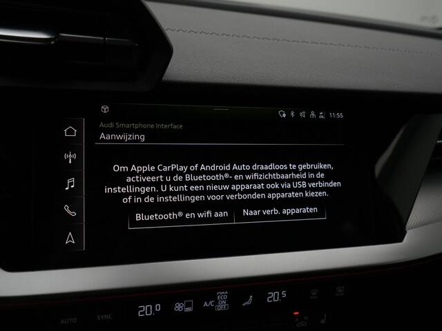 Audi A3 SPORTBACK S-Line 40 TFSI e 204 pk S-tronic | Camera | Standkachel | Leder | Stoelverwarming | Cruise Control | 18 inch