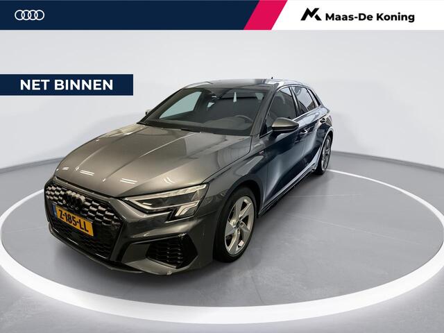 Audi A3 SPORTBACK 35 Tfsi 150pk S-tronic S edition · Apple/Android Car Play · Camera · P-Sensoren · Navi · Zwart Optiek · 17'' Inch · Garantie t/m 26-05-2028 of 100.000km