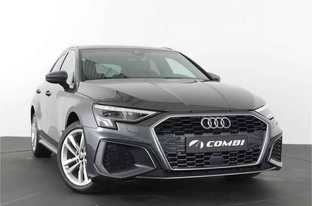 Audi A3 SPORTBACK 40 TFSI e S line > 204pk/Daytona grijs/Adaptive cruise control/Stoelverwarming...