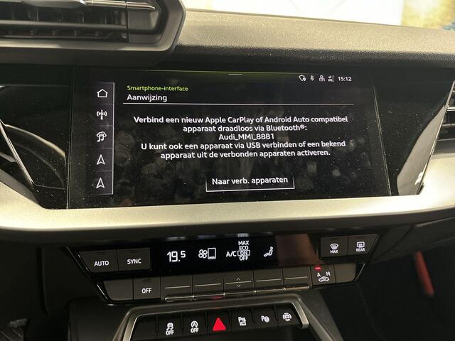 Audi A3 SPORTBACK 35 Tfsi 150pk S-tronic Advanced Edition · Apple/Android Car Play · Navi · Camera · P-Sensoren · ACC · Verkeersbord Herkenning · 17'' Inch · Garantie t/m 29-10-2028 of 100.000km