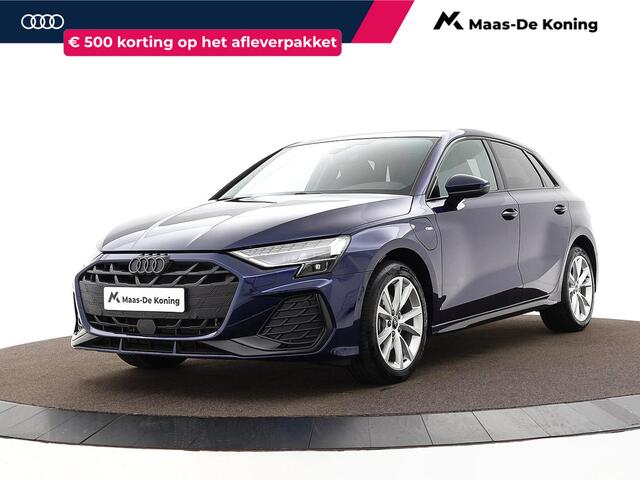 Audi A3 SPORTBACK 40 TFSIe 204pk S-tronic S edition · Camera · Apple/Android Car Play · Stoelverwarming · Parkeer Assistent · P-Sensoren · 17'' Inch · Garantie t/m 08-07-2029 of 100.000km