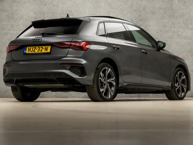 Audi A3 SPORTBACK 45 TFSI e S-Line Competition 245Pk Automaat (SCHUIFDAK, 2X S-LINE, BANG&OLUSEN, HEAD-UP DISPLAY, LEDER, PLAT SPORTSTUUR, CAMERA, KEYLESS, ADAPTIVE CRUISE, MATRIX LED, RODE STIKSELS, SFEERVERLICHTING, NIEUWSTAAT)