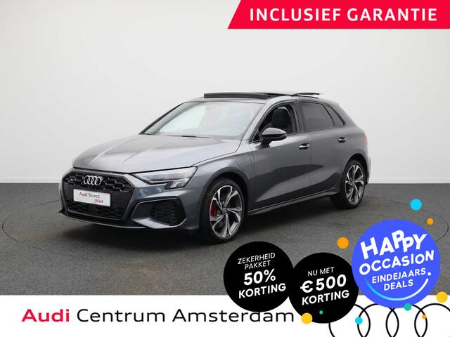 Audi A3 SPORTBACK 45 TFSI e S edition Competition 272 pk SOH 100% S-tronic| Navigatie | Panoramadak | Private lease vanaf ¤798,- | Achteruitrijcamera | Adaptieve cruise control | Matrix LED koplampen |