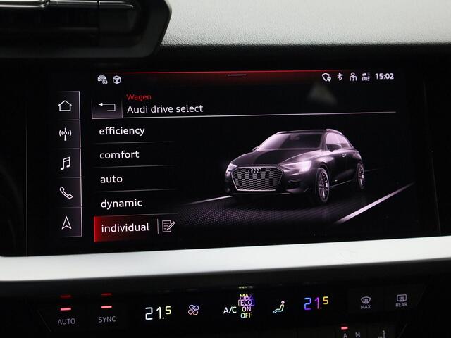 Audi A3 SPORTBACK 40 TFSIe 150kW/204PK Advanced edition · Camera · Apple Car Play/Android Auto · Stoelverwarming · Adaptive Cruise Control · Head-up display · Elektrische kofferbakklep