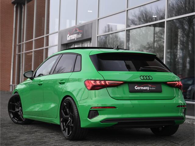 Audi A3 SPORTBACK 40TFSI E 204PK Individual Vipergreen!! RS-Zetels Pano Sfeerverl ACC Lane Assist Virtual Led V+A Uniek!