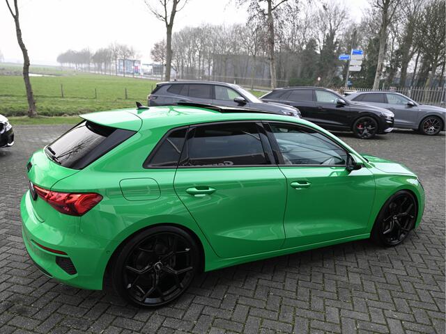 Audi A3 SPORTBACK 40TFSI E 204PK Individual Vipergreen!! RS-Zetels Pano Sfeerverl ACC Lane Assist Virtual Led V+A Uniek!