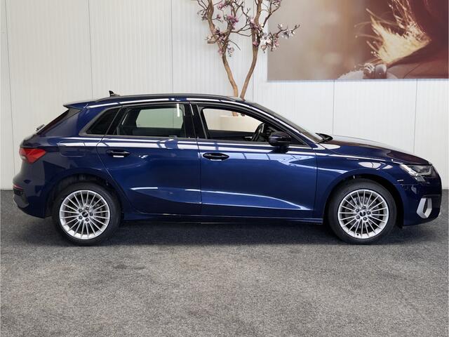 Audi A3 SPORTBACK 40 TFSI e EDITION PHEV AUTOMAAT NAVIGATIE CRUISE CONTROL STOELVERWARMING APPLE CARPLAY/ANDROID RIJSTROOKSENSOREN PDC ZEER MOOI !! 3010