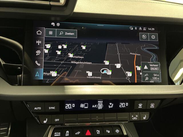 Audi A3 SPORTBACK 40 TFSIe 204pk S-tronic S edition · Camera · Apple/Android Car Play · Navigatie · P-Sensoren · Park Assist · 17'' Inch · Garantie t/m 08-07-2029 of 100.000km