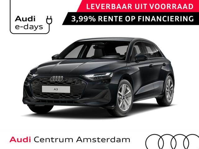 Audi A3 SPORTBACK Pro Line 40 TFSI e 204 pk | Assis.pak Driving+Parking plus | Led v+a, dyna. knipper. achter | Sportstoelen zwarte stof | Stoelverwarming voor |
