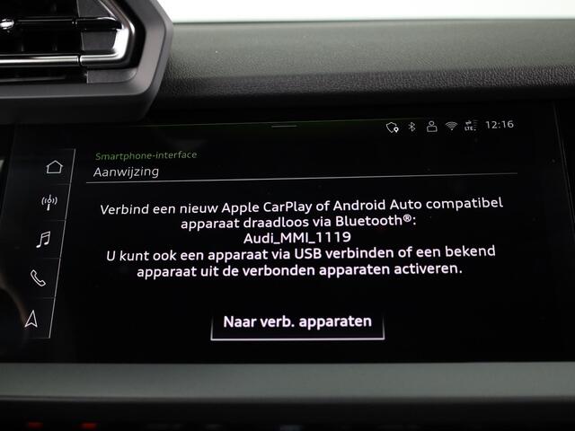 Audi A3 SPORTBACK 40 TFSI e Pro Line 204pk | Parkeercamera | Stoelverwarming | Adaptieve cruise controle | Sportstoelen