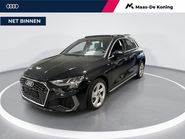 Audi A3 SPORTBACK 40 TFSIe 204pk S-tronic S Edition · Panoramadak · Apple/Android Car Play · Lederen Bekleding · Cruise Control · Navigatie · Stoelverwarming · P-Sensoren · 17'' Inch ·