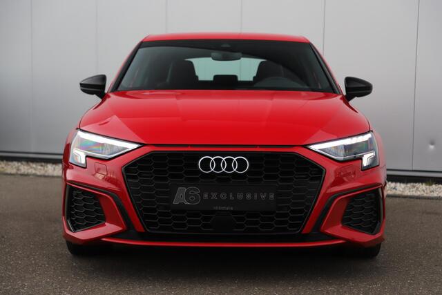 Audi A3 SPORTBACK 30 TFSI S edition Sport Black Edition Automaat LED Half Leder 18 inch LMV B&O Sound Stoelverwarming Clima Adaptive Cruise Navigatie Parkeersensor