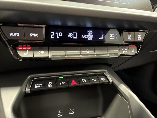 Audi A3 SPORTBACK 45 TFSIe 272pk S-tronic S edition Competition · Camera · Sonos Audio · Elektrische stoelverstelling · Keyless · Apple/Android Car Play · Stoelverwarming · Afneembare Trekhaak · 17'' Inch ·