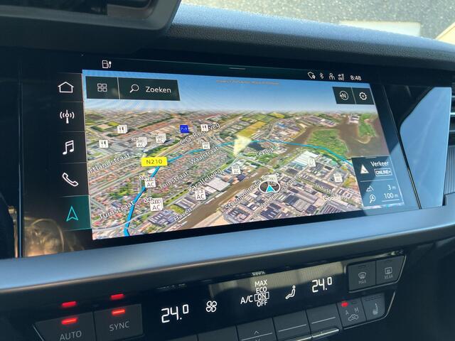 Audi A3 SPORTBACK 40 TFSIe 150kW/204PK S Line · Panoramadak · Camera · Stoelverwarming · Bang & Olufsen · Head-up display · Apple/Android Car Play · Leder/Stof · Drive select