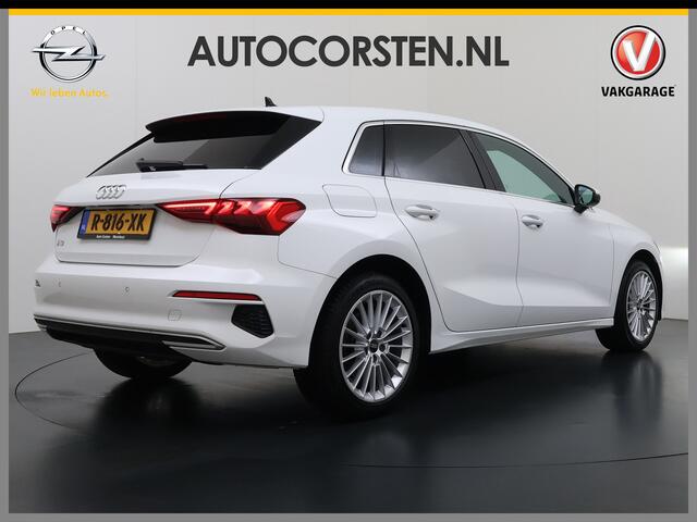 Audi A3 SPORTBACK 30TFSI m.Hybrid Automaat Apple Carplay Android Auto Adap.Cruise Navi Ecc Sportstoelen Pdc Cruise Control Advanced Edition Privacy Glas Lmv Led DAB Wifi Regensensor Rijstrooksensor Virtual Cockpit 1e Eigenaar Origineel Nederlandse Auto