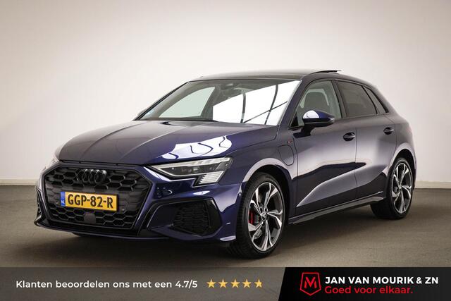 Audi A3 SPORTBACK 45 TFSI e S edition Competition | MATRIX LED / PARKEER- PACK | PANORAMADAK | HALF LEDER | STOELVERWARMING | CAMERA | 18"