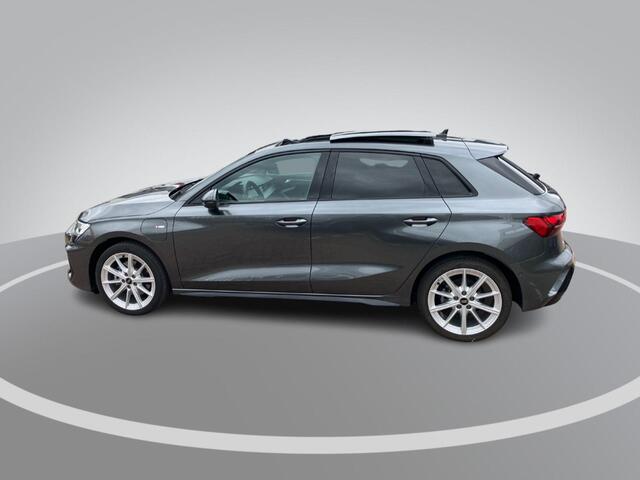 Audi A3 SPORTBACK 40 TFSIe 150kW/204PK S Line · Panoramadak · Apple/Android Car Play · Drive select · Camera + Parkeersensoren · Garantie t/m 03-06-2030 of 100000km.