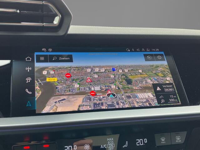 Audi A3 SPORTBACK 40 TFSIe 150kW/204PK S Line · Panoramadak · Apple/Android Car Play · Drive select · Camera + Parkeersensoren · Garantie t/m 03-06-2030 of 100000km.