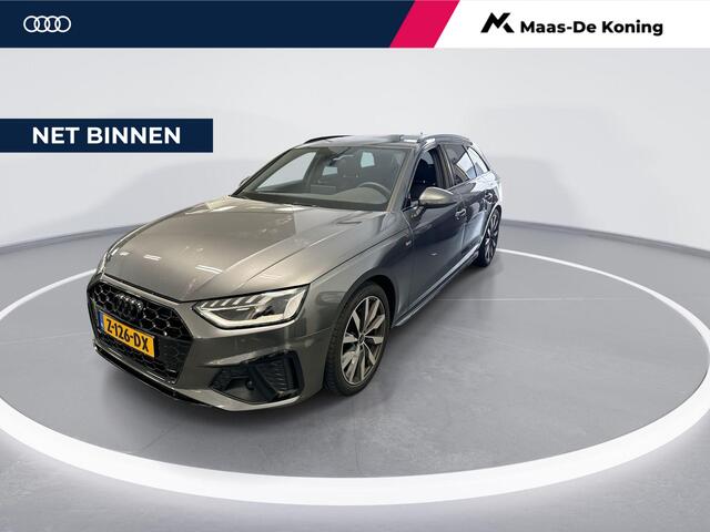 Audi A4 Avant 35 Tfsi 150pk S-tronic S edition Competition · Camera · Apple/Android Car Play · Navi · P-Sensoren · Zwart Optiek · Alarm · 18'' Inch · Garantie t/m 26-03-2028 of 100.000km