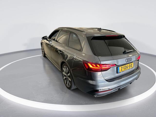 Audi A4 Avant 35 Tfsi 150pk S-tronic S edition Competition · Camera · Apple/Android Car Play · Navi · P-Sensoren · Zwart Optiek · Alarm · 18'' Inch · Garantie t/m 26-03-2028 of 100.000km
