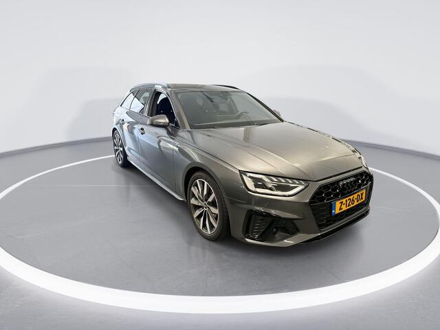 Audi A4 Avant 35 Tfsi 150pk S-tronic S edition Competition · Camera · Apple/Android Car Play · Navi · P-Sensoren · Zwart Optiek · Alarm · 18'' Inch · Garantie t/m 26-03-2028 of 100.000km