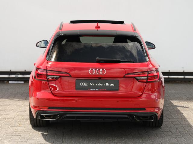 Audi A4 Avant 40 TFSI Sport S line black edition | 190 pk | Sportstoelen plus | Pano | Leer | Matrix LED |