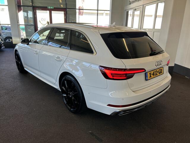 Audi A4 Avant 45 TFSI Sport S line black edition 245PK | Panoramadak | Digital dashboard | Lederen bekleding | Head up display | Adaptieve cruise control | Achteruitrijcamera | Adaptief onderstel | Stoelverwarming v+a | Park assist | Draadloze telefoonlader | Lan