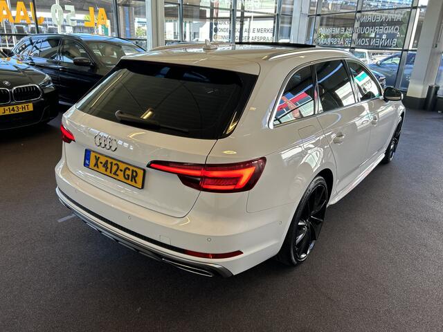 Audi A4 Avant 45 TFSI Sport S line black edition 245PK | Panoramadak | Digital dashboard | Lederen bekleding | Head up display | Adaptieve cruise control | Achteruitrijcamera | Adaptief onderstel | Stoelverwarming v+a | Park assist | Draadloze telefoonlader | Lan