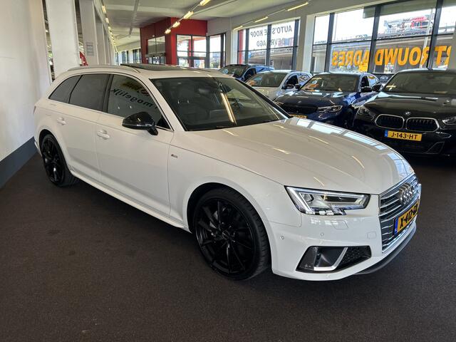 Audi A4 Avant 45 TFSI Sport S line black edition 245PK | Panoramadak | Digital dashboard | Lederen bekleding | Head up display | Adaptieve cruise control | Achteruitrijcamera | Adaptief onderstel | Stoelverwarming v+a | Park assist | Draadloze telefoonlader | Lan
