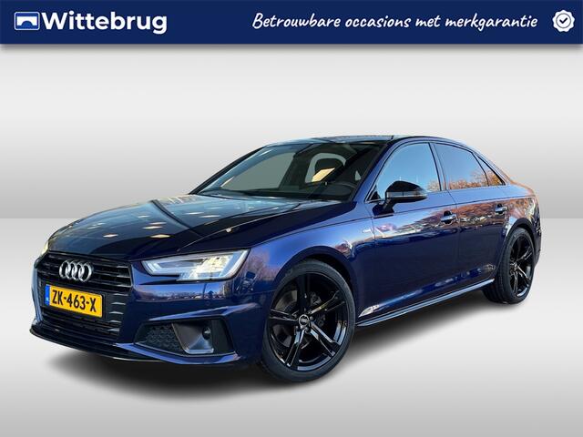 Audi A4 Limousine 40 TFSI 190PK Sport S line black edition / Parkeersensoren / Getint glas / Navigatie / Lederen bekleding / 19'' LMV