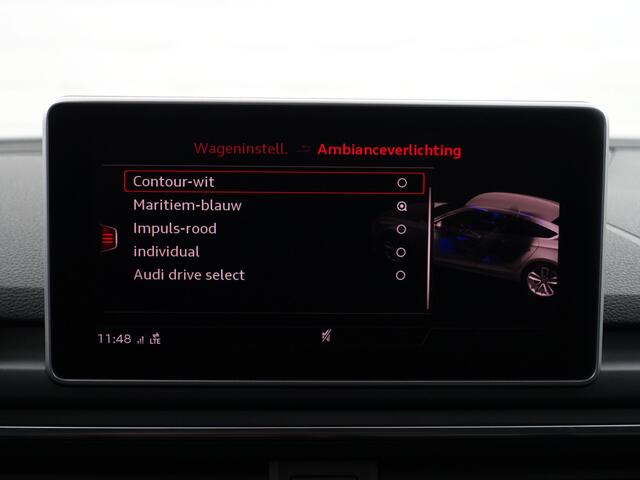Audi A5 Sportback 40 TFSI S Line Aut- Panoramadak, Sfeerverlichting, Xenon Led, Dynamic Select, Keyless, Sport Leder Interieur